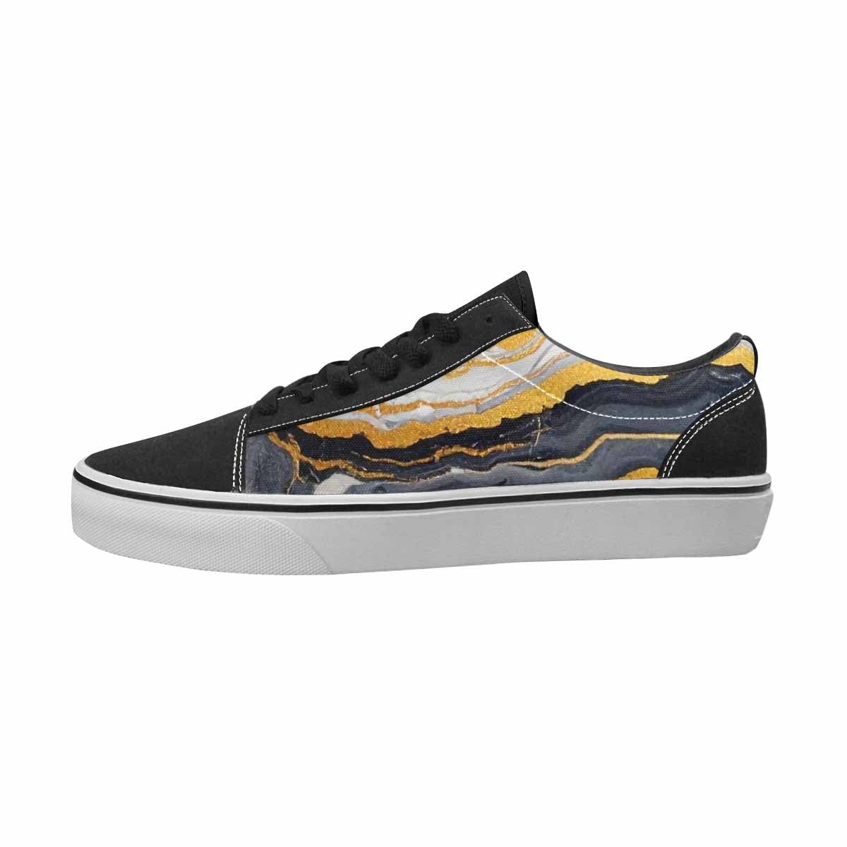 MEN'S Marble Canvas One Of A Kind Kaleidoscope Custom Printed Shoes