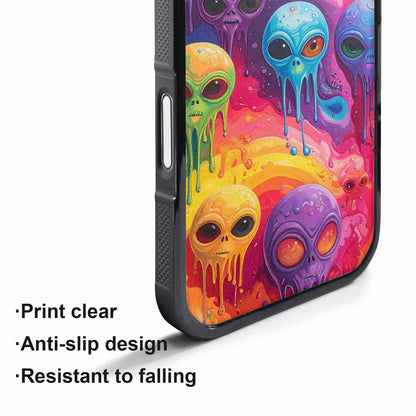 iPhone 17 Air Case — Aliens Tie Dyemelting Aliens P Tie, Custom Printed Phone Case