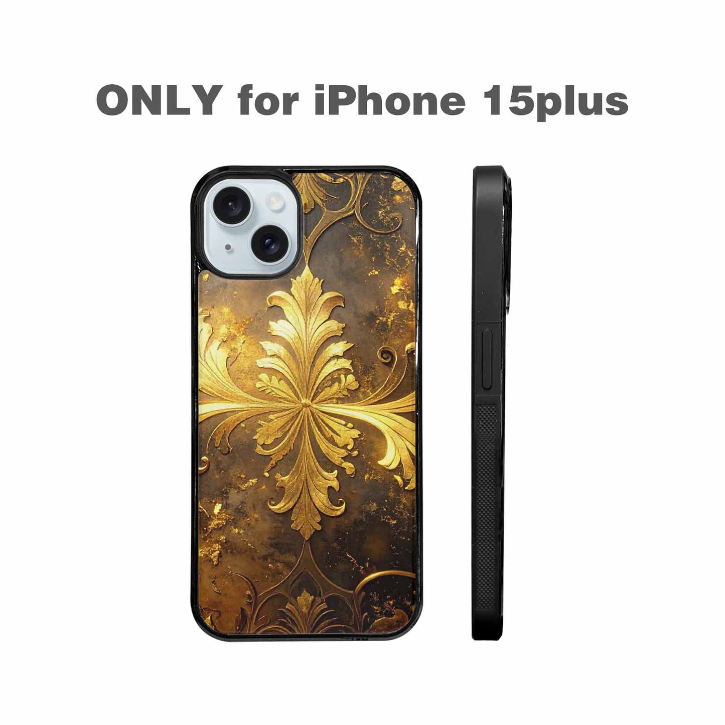 iPhone 15 Plus Case — Klimt Gold Leaf Artwork Pattern, Custom Made Phone Cover