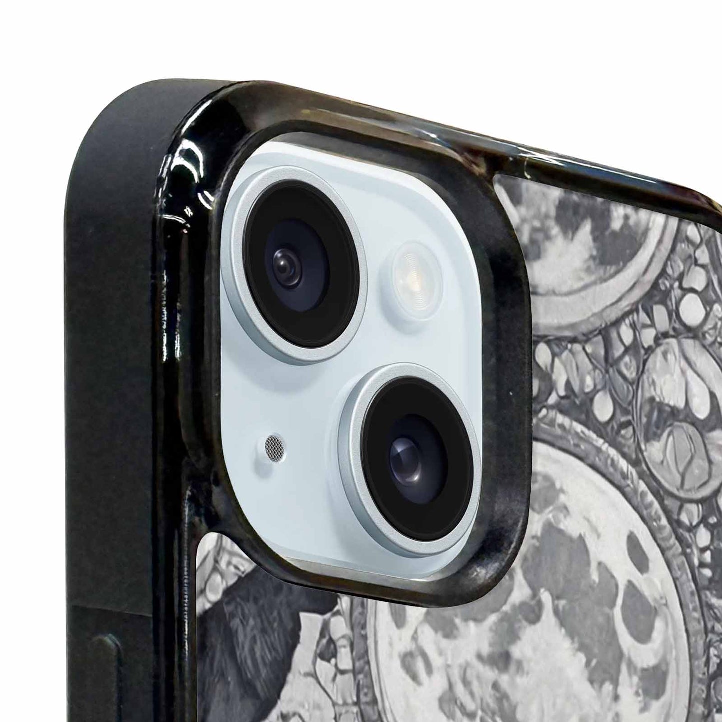 iPhone 15 Plus Case — Wolves Everywhere Collage Overlap Small Wolf, Custom Print Case Cover