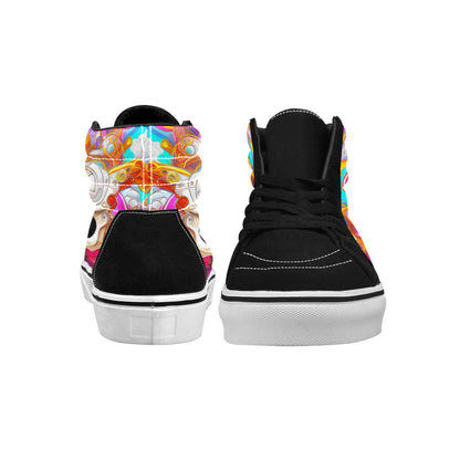 MEN'S Crazy Illustrations 3 High Top Skateboarding Vivid Custom Sneakers