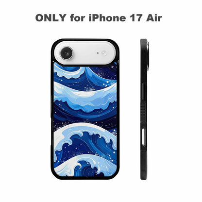 iPhone 17 Air Case — Glossy Winter Wave Seamless Cartoon Cute, Custom Phone Case