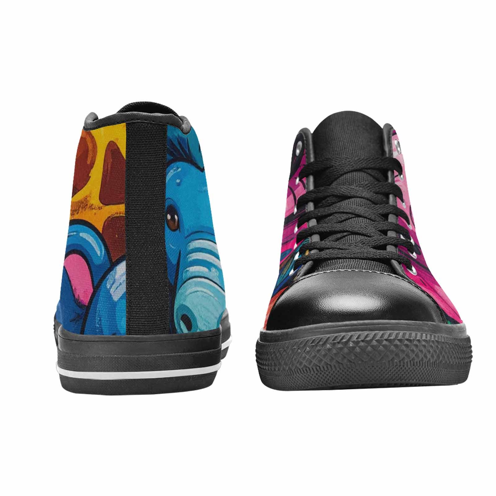 MEN'S Cartoon Animal Characters High Top Canvas Vivid Custom Sneakers