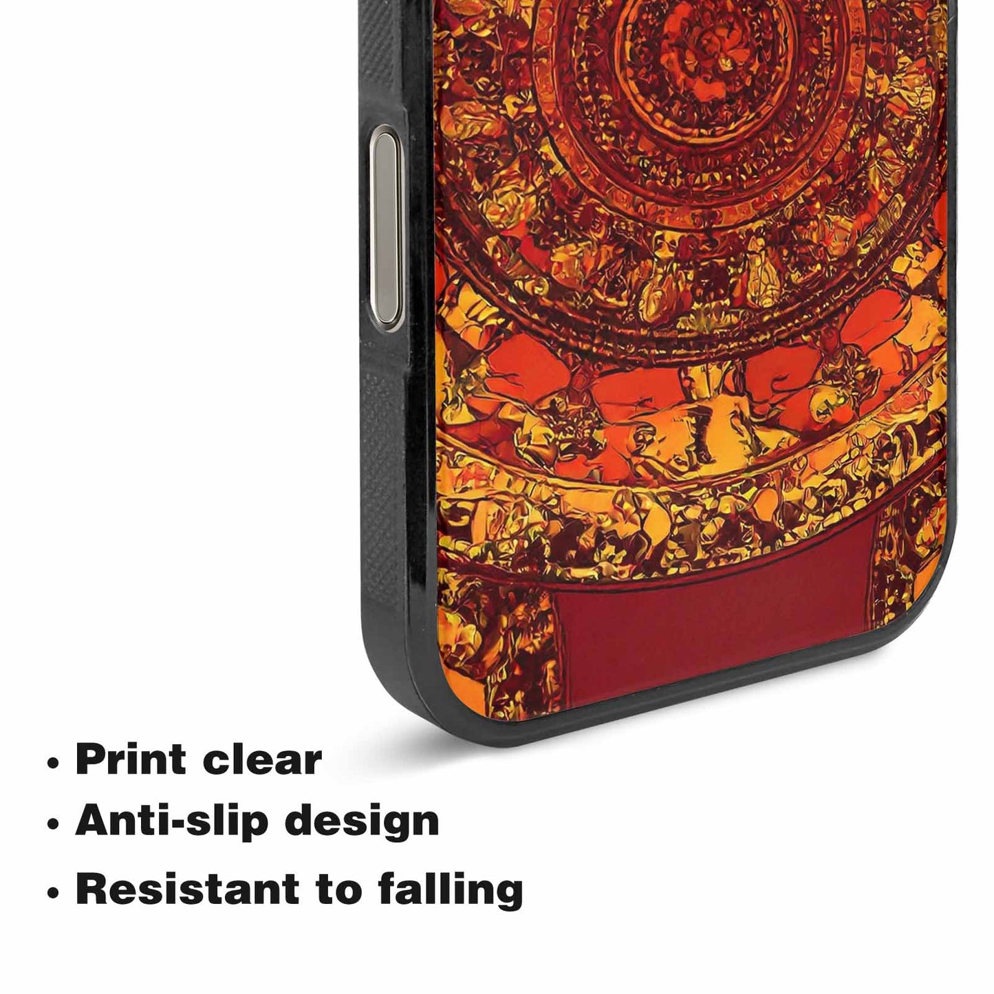 iPhone 16 Pro Max Case — Mandala Lions Art Seamless Pattern Vibrant, Custom Phone Case