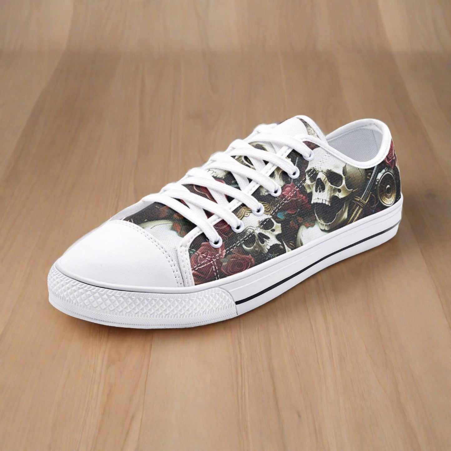 Butterfly Rainbow Teal Gold Wearable Bold Art - Freaky Shoes | Custom Art Sneakers