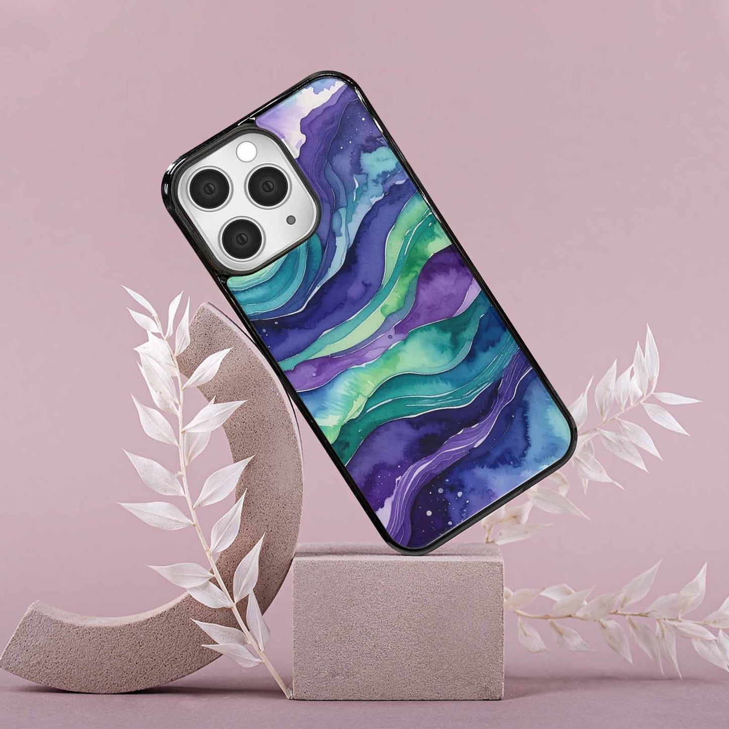 iPhone 15 Pro Max Case — Galaxy Aurora Nebula, Customized Protective Case