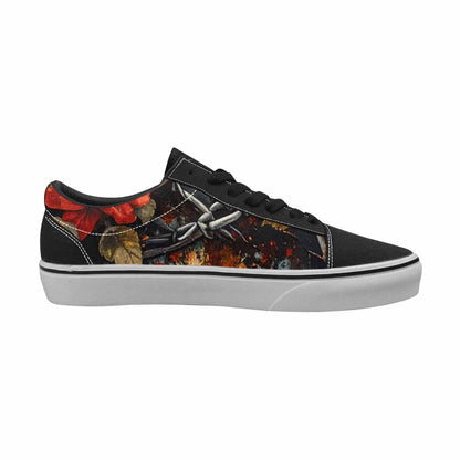 WOMEN'S Barbed Wire Chain Canvas Lace-Up Dark Academia Custom Shoes