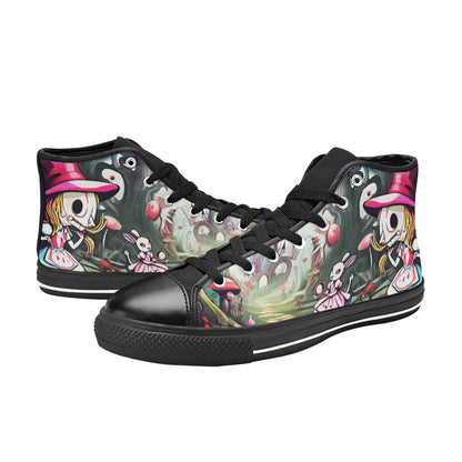 WOMEN'S Evil Wonderland World High Top Canvas Y2K Custom Shoes