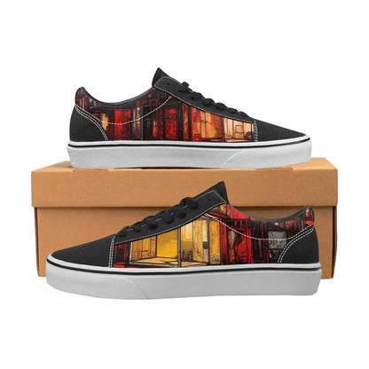 WOMEN'S Liminal Space Fragment Lace-Up Canvas Surreal Shoes