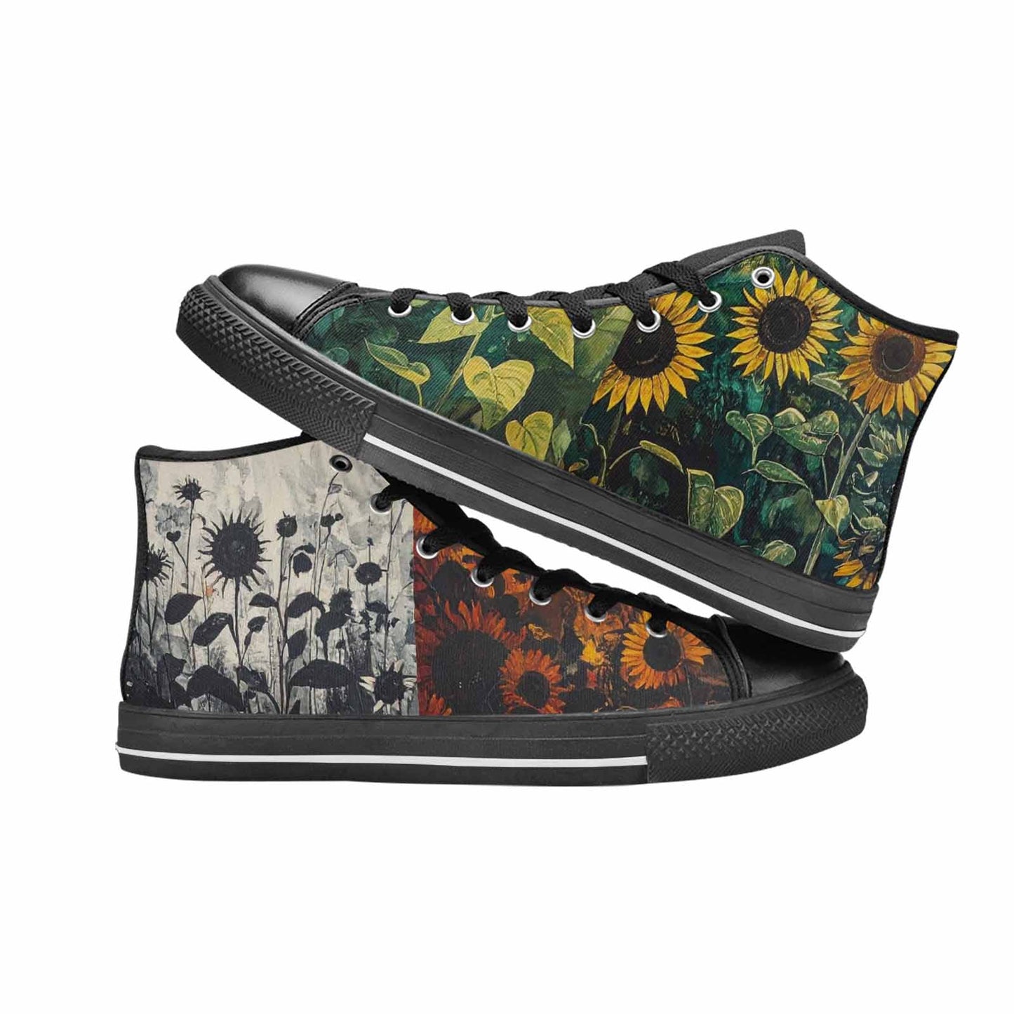 MEN'S Blend Melt Them High Top Canvas Cottagecore Sneakers