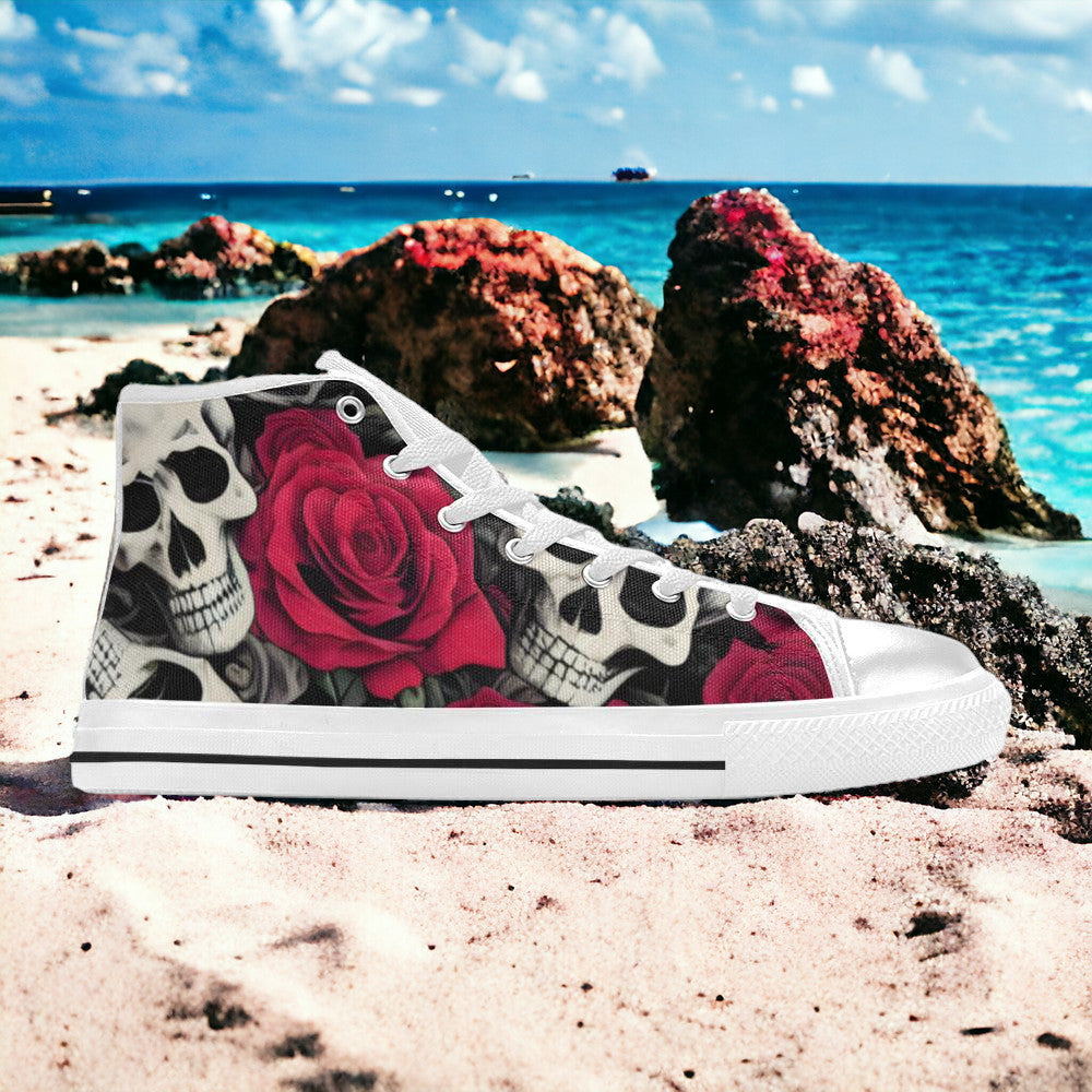 Celtic Silver Blue Custom WOMEN Bold Art - Freaky Shoes | Custom Art Sneakers