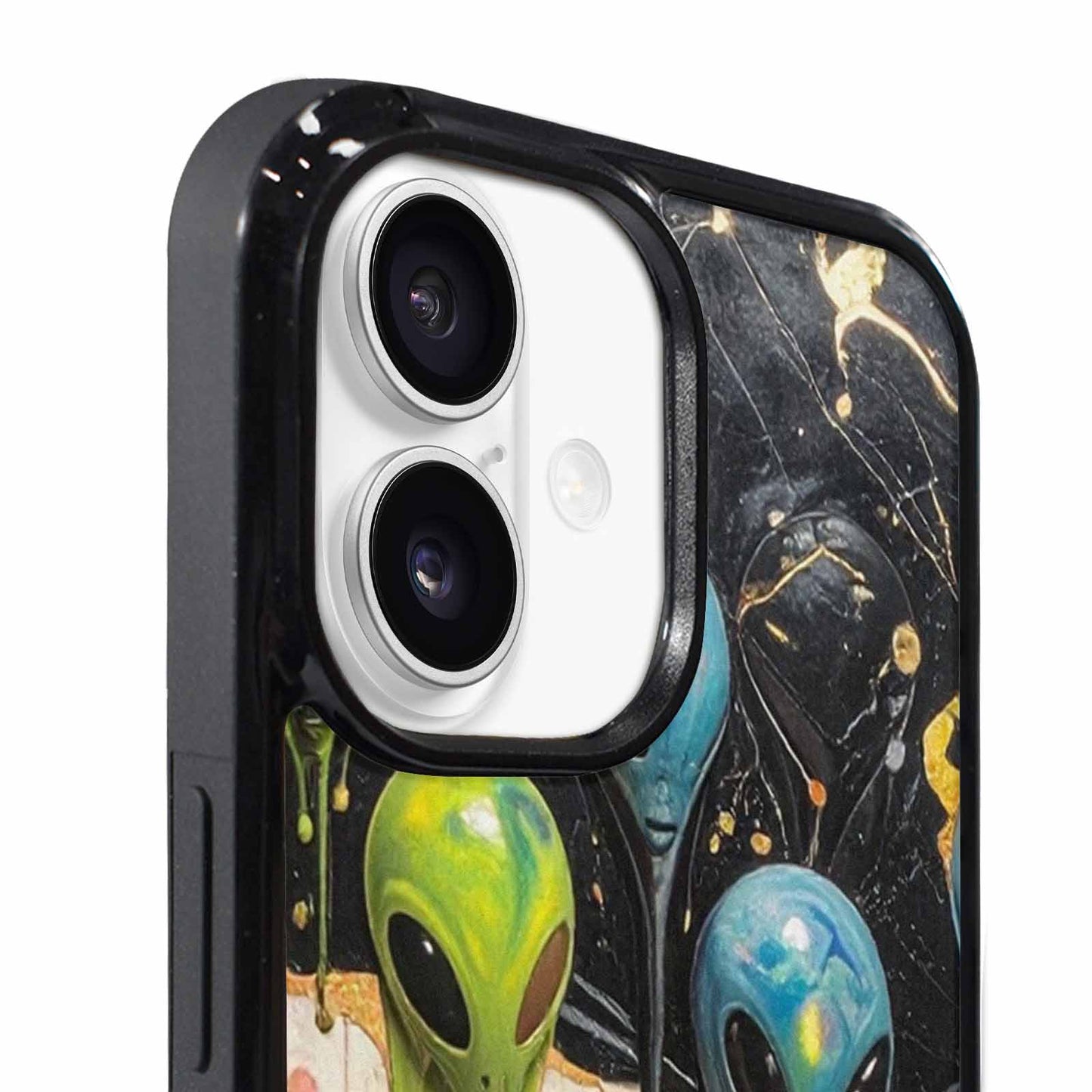 iPhone 17 Case — Aliens Marblemelting Aliens Pa Alien Scifi, Custom Designed Case Cover