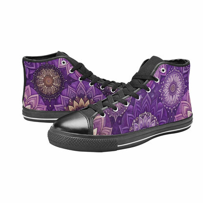 WOMEN'S Mandala High Top Canvas Surreal Custom Shoes