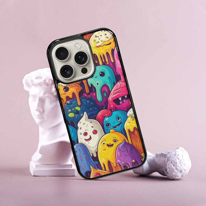 iPhone 16 Pro Case — Melting Ice Cream Monster Charac, Custom Phone Case