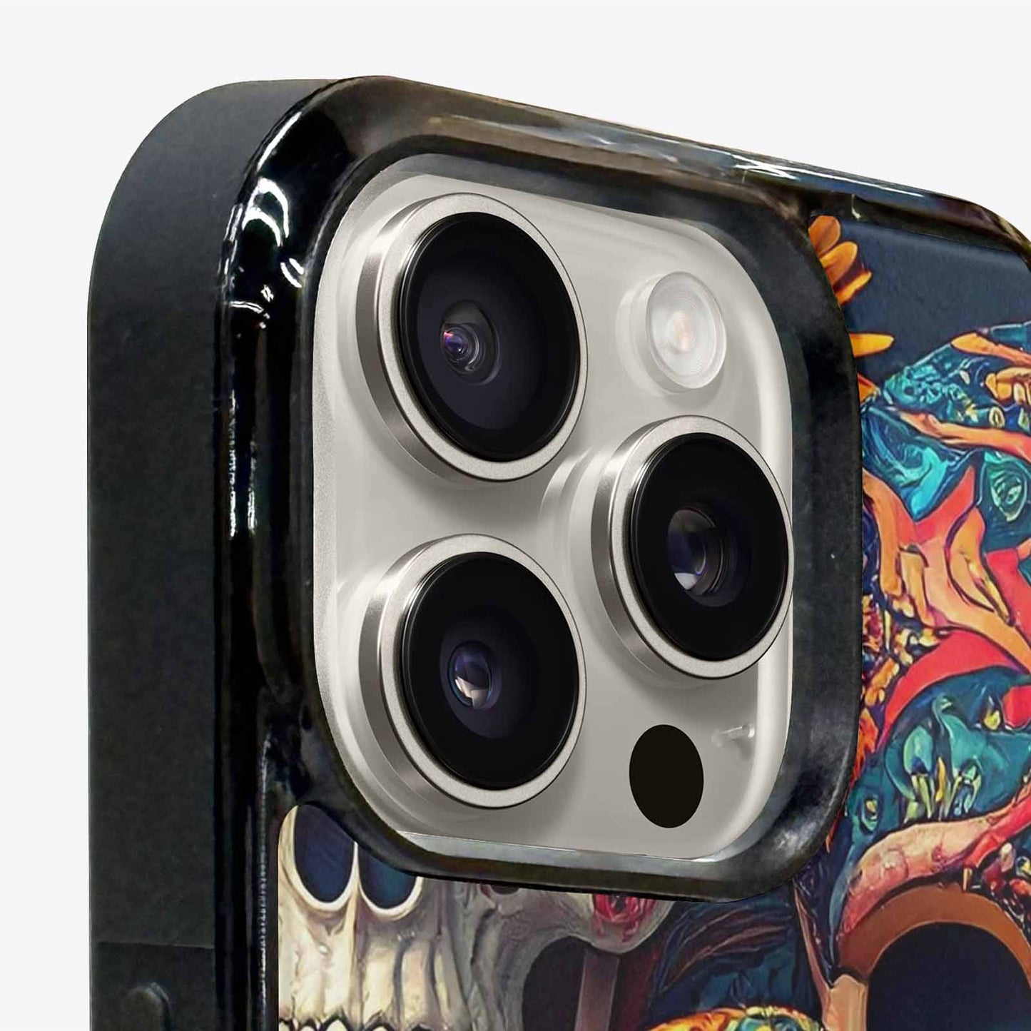 iPhone 16 Pro Max Case — Skull Waves, Personalized Phone Case