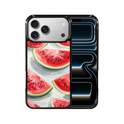 iPhone 17 Pro Max Case — Glossy Spring Watermelon Original Art, Original Design Phone Case