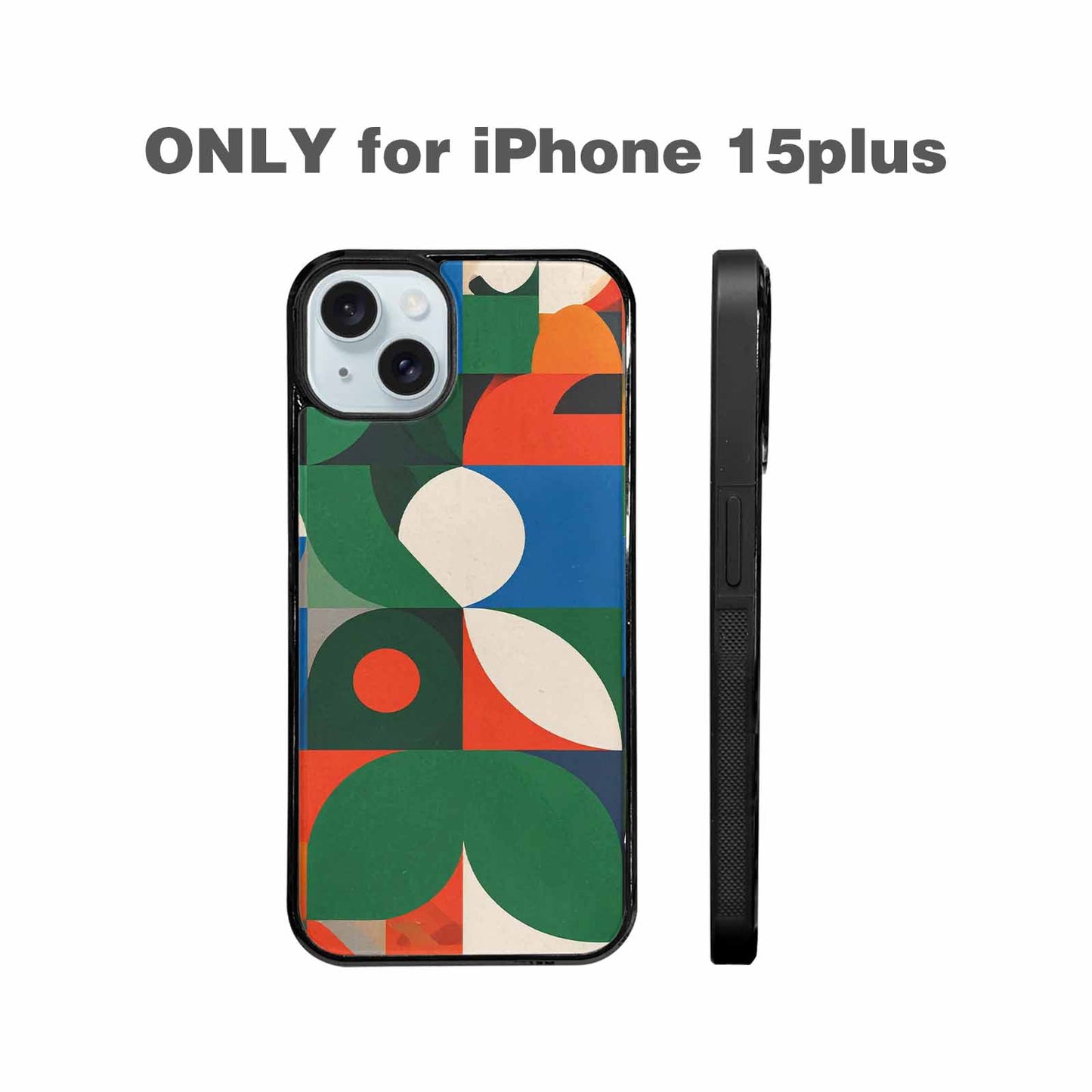 iPhone 15 Plus Case — 1990s Memphis Art Pattern, Unique Phone Case Design
