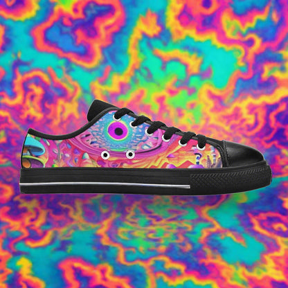 Mermaid Dark Cosmic Custom WOMEN Bold Art - Freaky Shoes | Custom Art Sneakers
