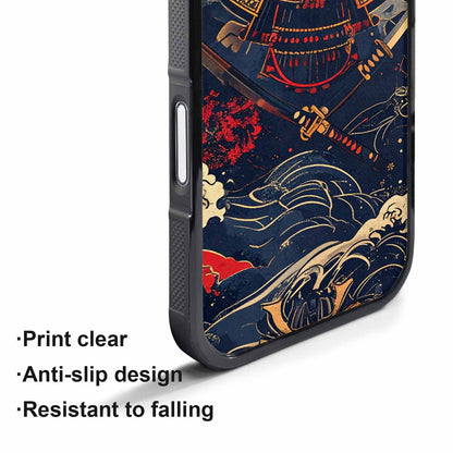 iPhone 17 Air Case — Samurai Art Repeat Pattern Original Art, Custom Printed Phone Case