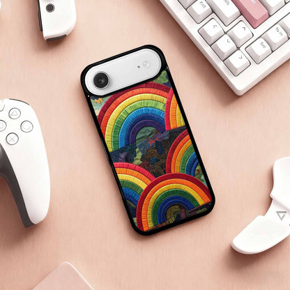 iPhone 17 Air Case — Vivid Camo Rainbow Arc Camo, Custom Designed Case Cover