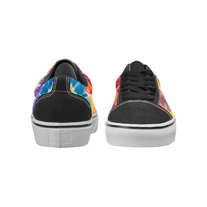MEN'S Tie Dye Swirl Canvas Lace-Up Grunge Custom Sneakers