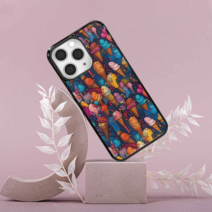 iPhone 15 Pro Max Case — Ice Cream Motif Ice Cream Motifs, Custom Printed Phone Case