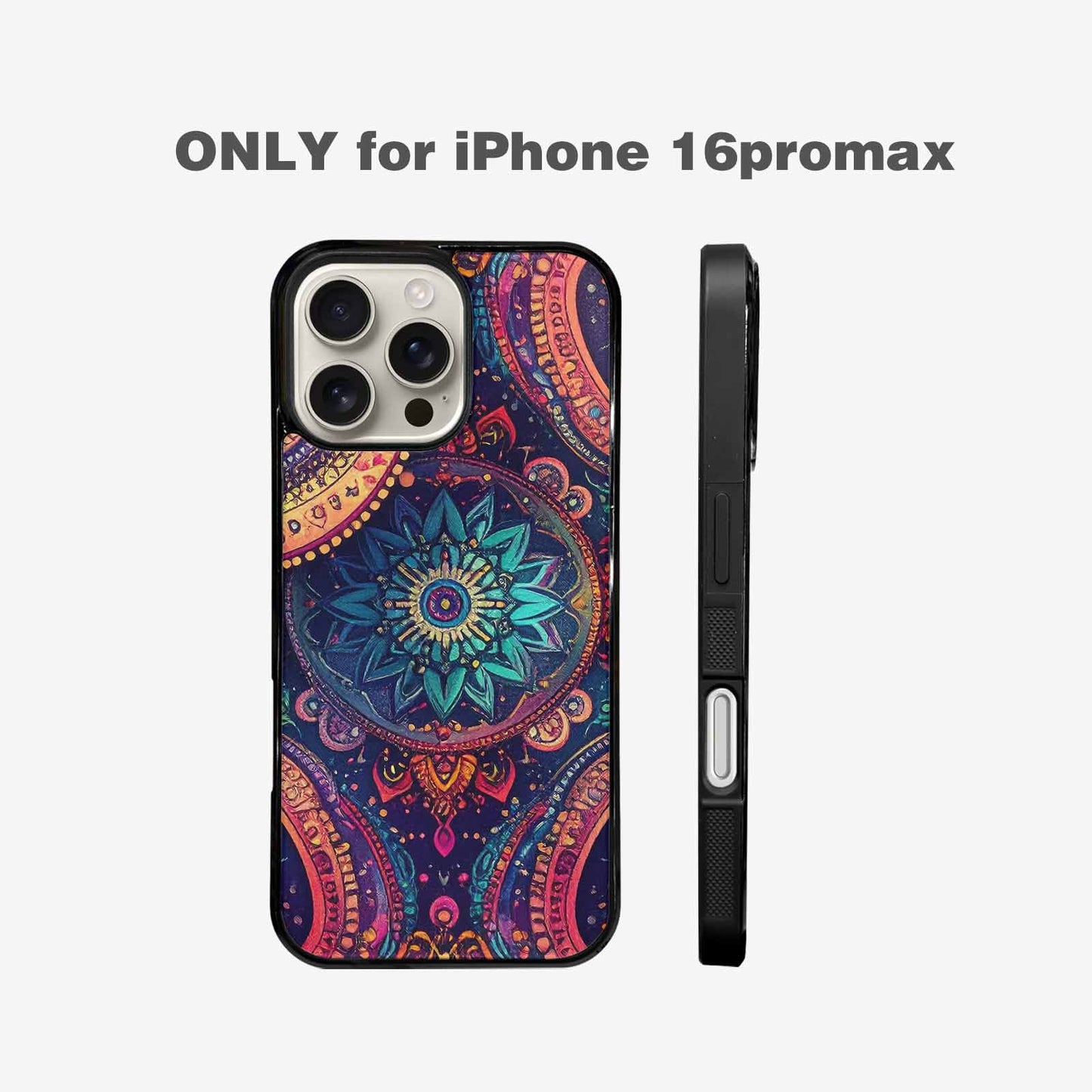 iPhone 16 Pro Max Case — Paisley Mandala, Unique Phone Case Design
