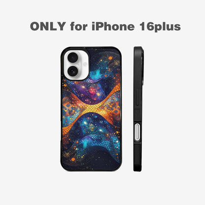 iPhone 16 Plus Case — Galaxy Snake Print Custom, Custom Printed Phone Case