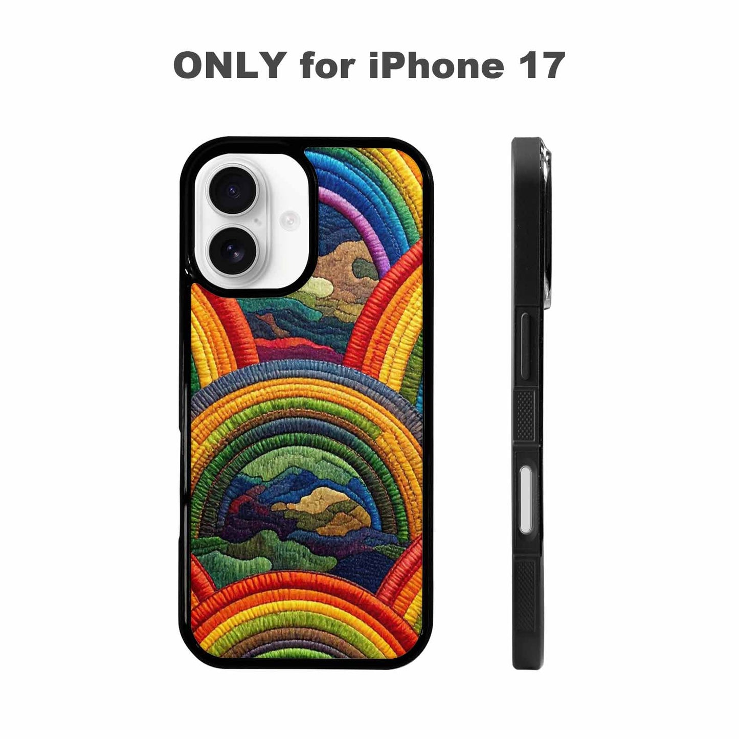 iPhone 17 Case — Vivid Camo Rainbow Camo, Custom Printed Phone Case