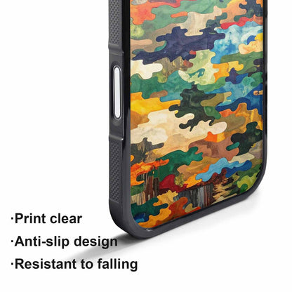 iPhone 17 Pro Max Case — Camo Patches Full Color Camo, Custom Art Phone Cover