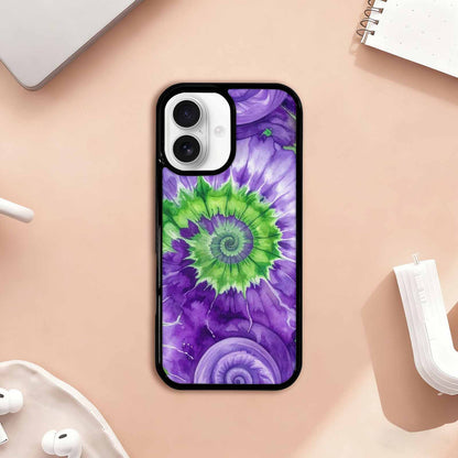iPhone 17 Case — Tie Dye Purple Green Tie Dye, Original Design Phone Case