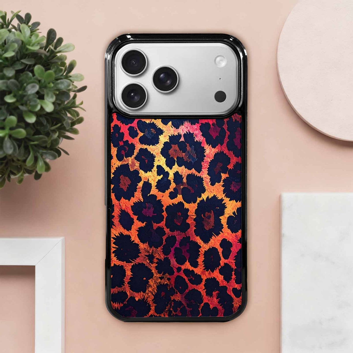 iPhone 17 Pro Max Case — Leopard Print Dark Seamless Animal Print, Unique Phone Case Design