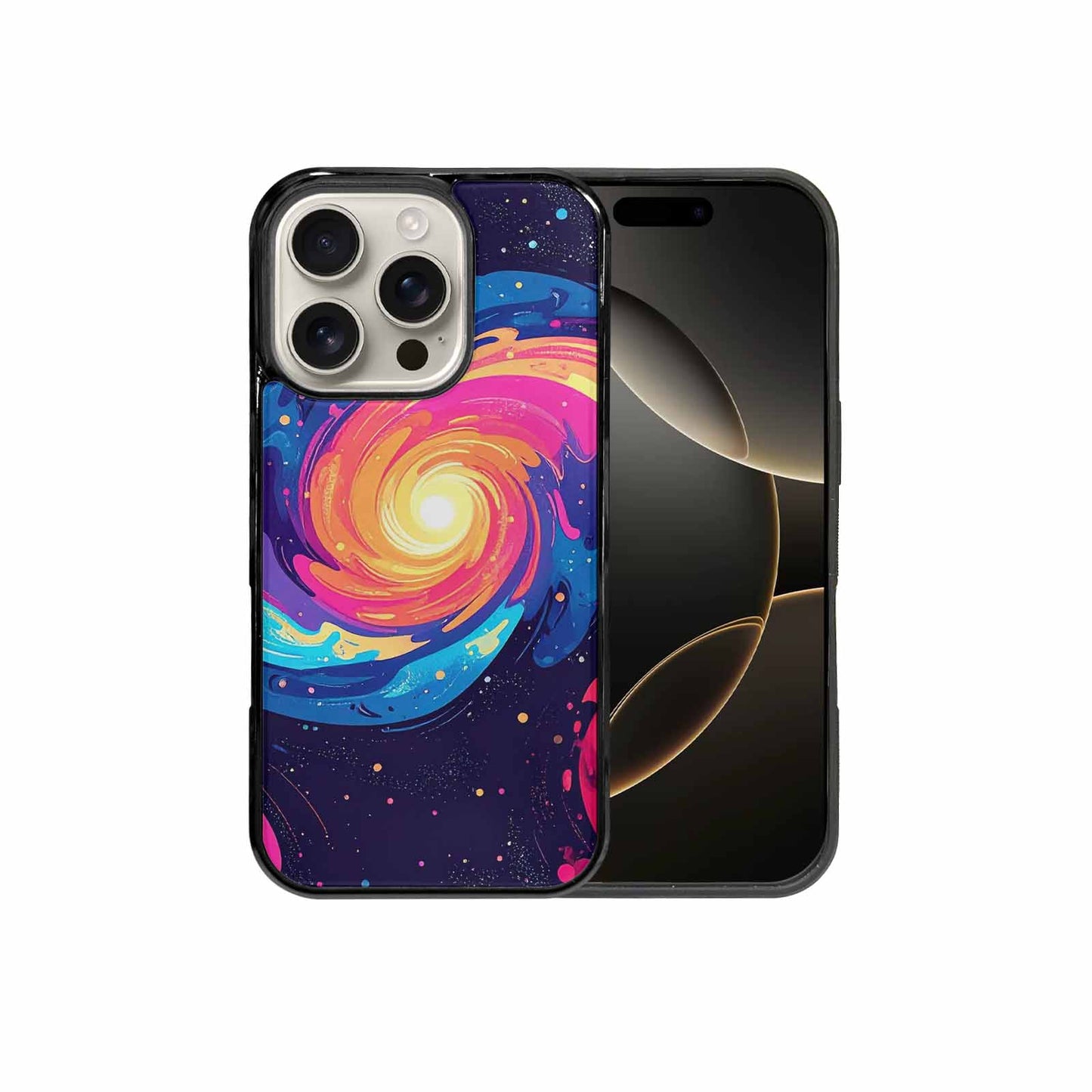 iPhone 16 Pro Case — Love Wins Galaxy Seamless Pattern Vibrant, Unique Phone Case Design