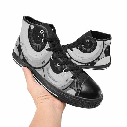 MEN'S Googly Cartoon Eyeballs High Top Canvas Vivid Custom Shoes