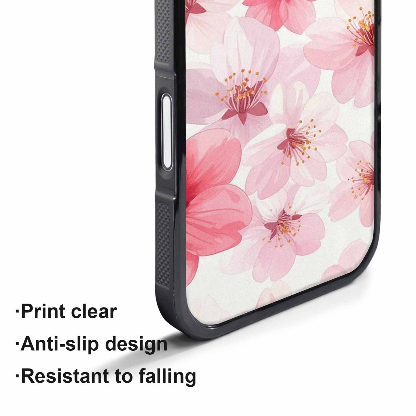 iPhone 17 Pro Max Case — Japanese Cherry Blossom Pattern, Floral, Custom Printed Phone Case