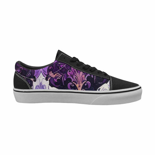 MEN'S Nonbinary Flag Color Canvas Lace-Up Surreal Custom Shoes