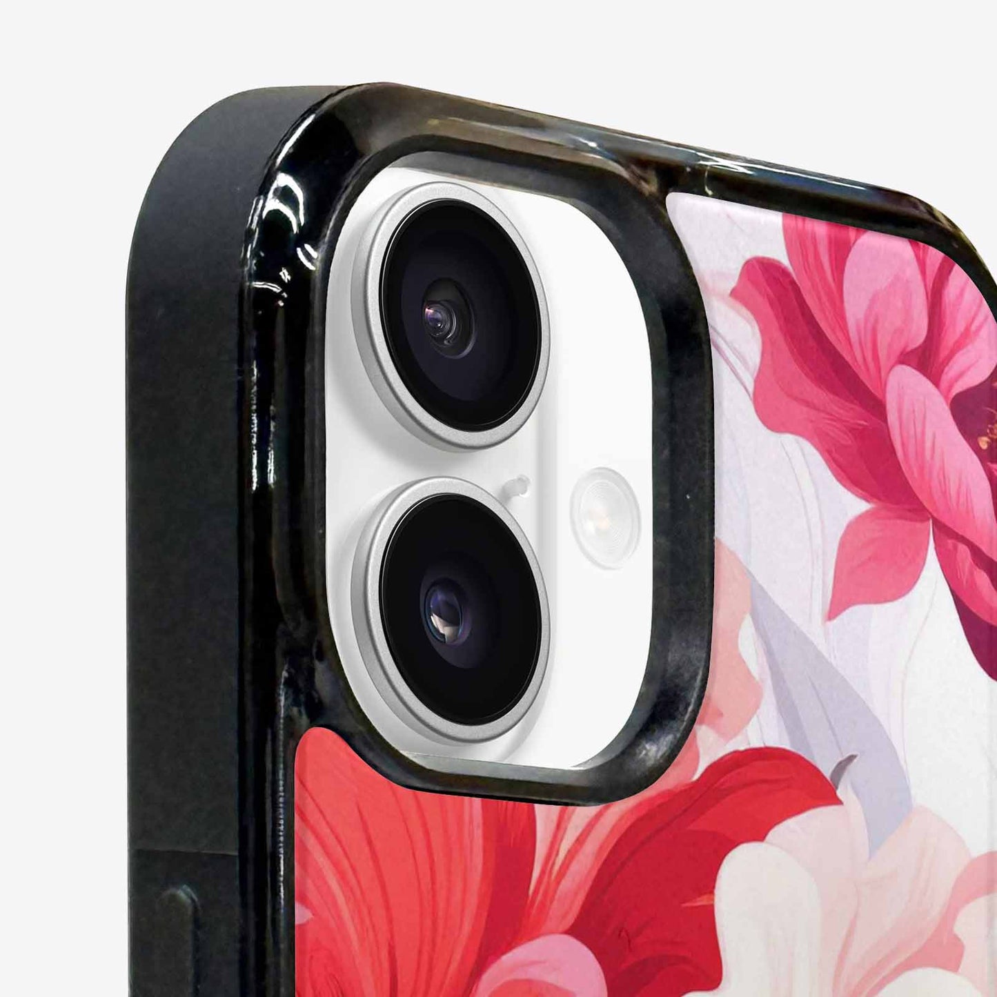 iPhone 16 Case — Marble Floral Custom, Custom Printed Phone Case