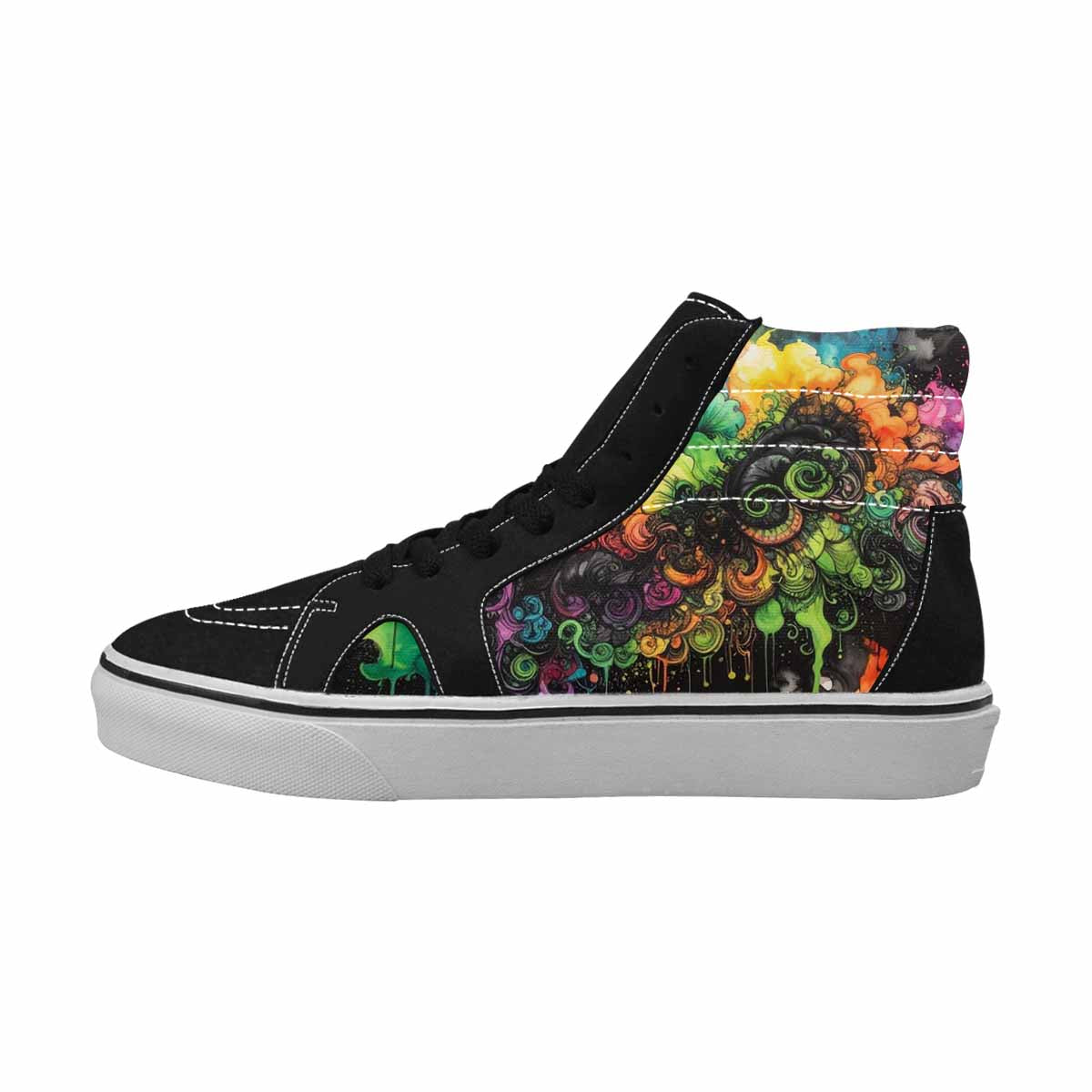 MEN'S Tie High Top Canvas Aesthetic Custom Shoes