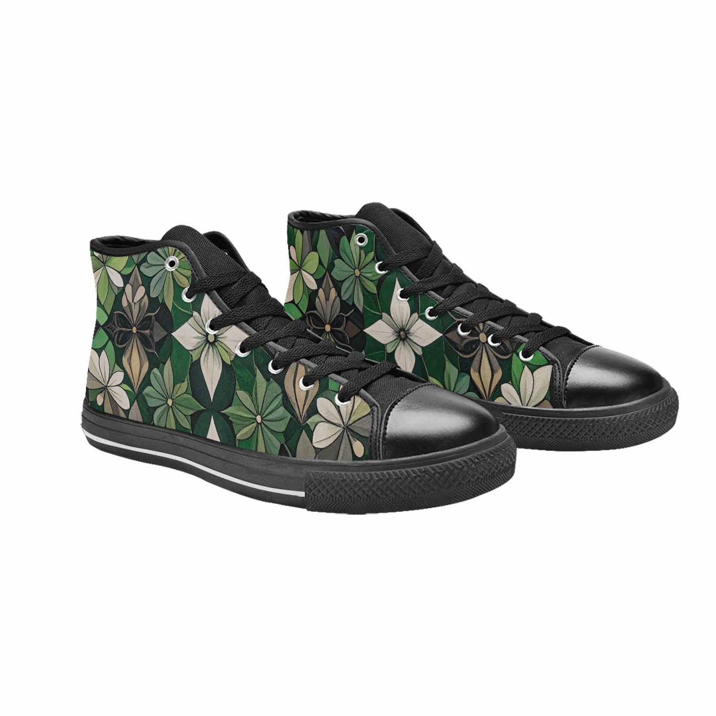 MEN'S Aromantic Flag Color High Top Canvas Aesthetic Shoes