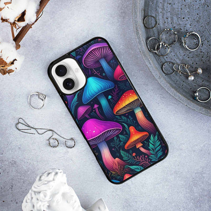iPhone 16 Plus Case — Psychedelic Mushroom Custom Personalized Phone Cover, Custom Designed Case Cover