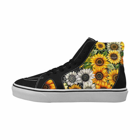 WOMEN'S Sunflower High Top Canvas Neon Fantasy Custom Shoes