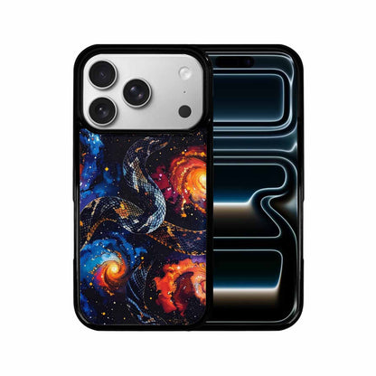 iPhone 17 Pro Case — Galaxy Snake Print Galaxy Space, Custom Phone Case
