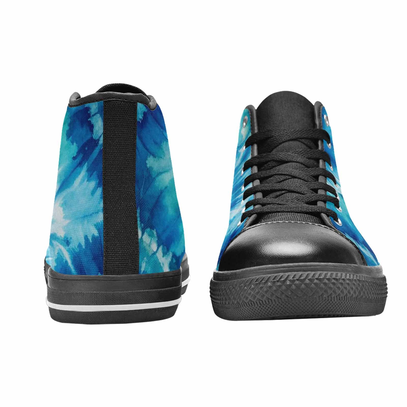 WOMEN'S Tie Dye - High Top Canvas Dark Academia Custom Sneakers