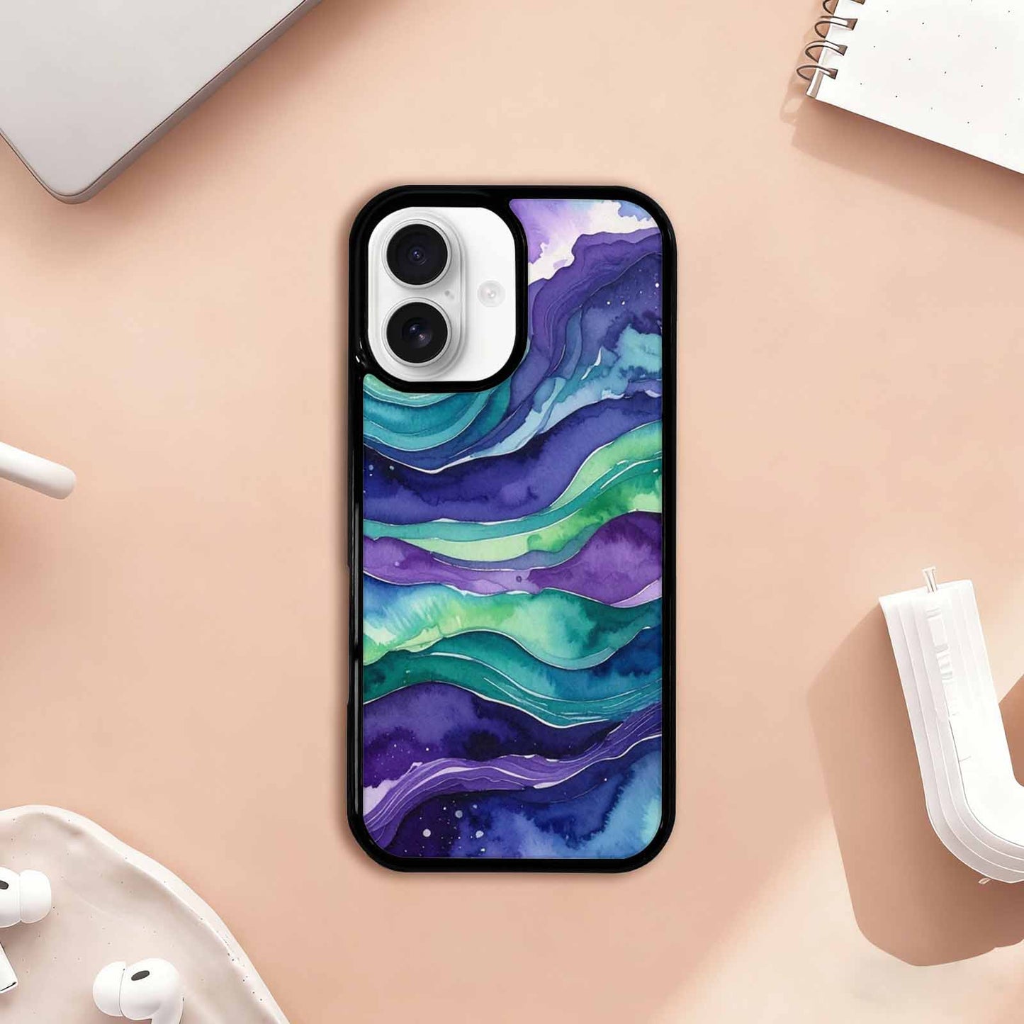 iPhone 17 Case — Galaxy Aurora Nebula Galaxy Space, Custom Printed Phone Case