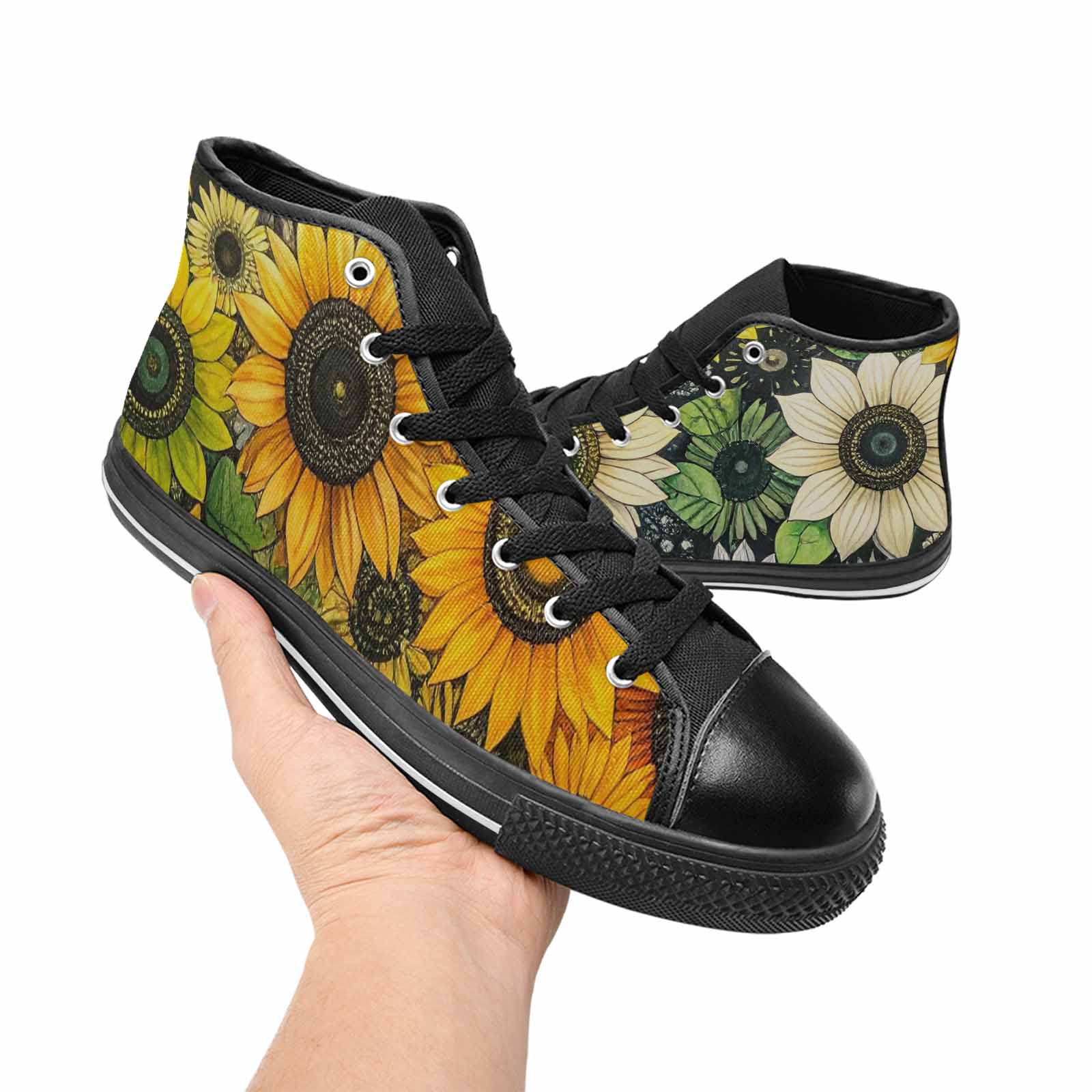 MEN'S Blend Melt Them High Top Canvas Vibrant Chaos Sneakers
