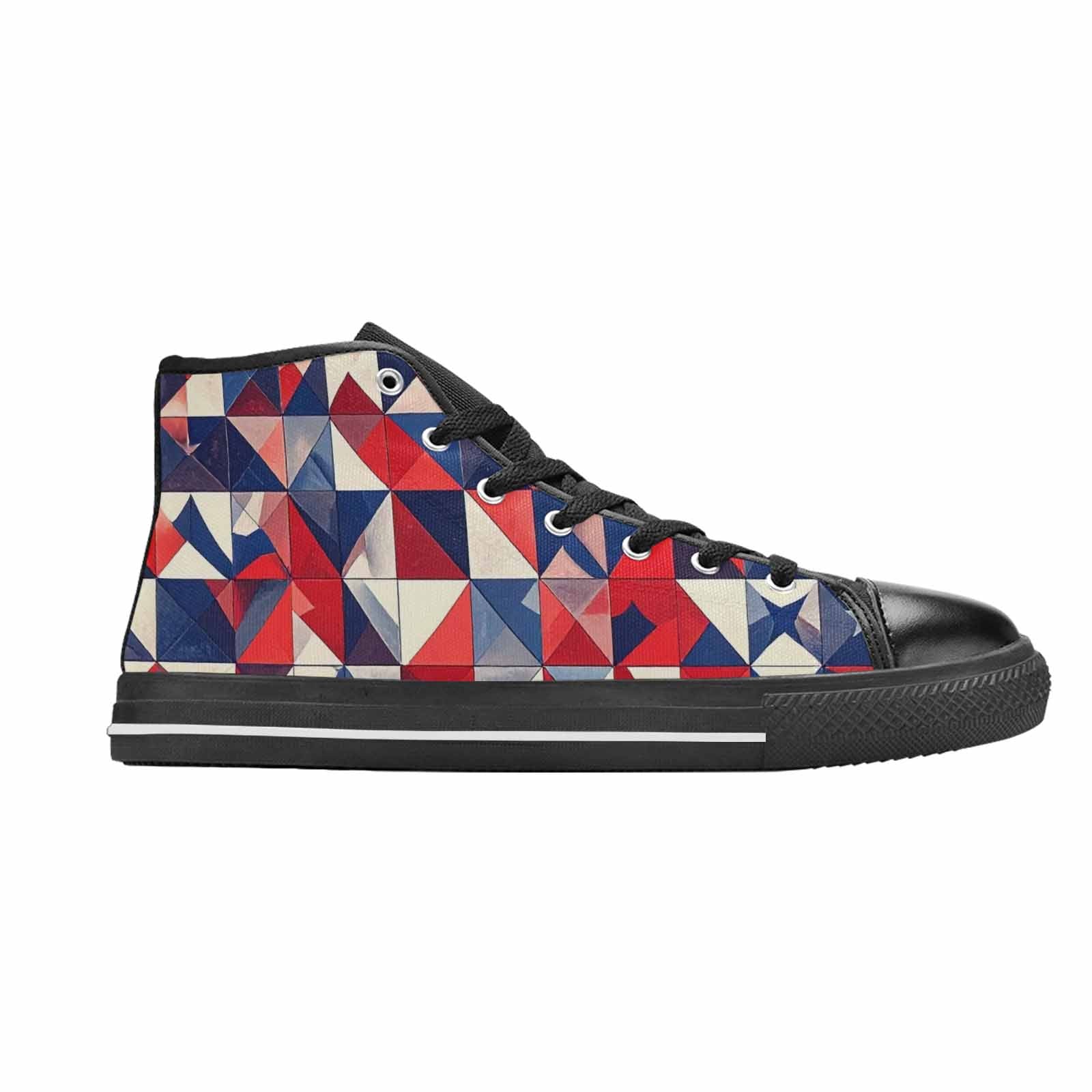 MEN'S American Flag Stars High Top Canvas Vivid Shoes