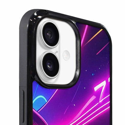 iPhone 17 Case — Neon Cartoon Art Pattern Retro Vintage, Custom Phone Case