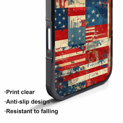 iPhone 17 Pro Case — Small American Flag Stars And Galaxy, Customized Protective Case