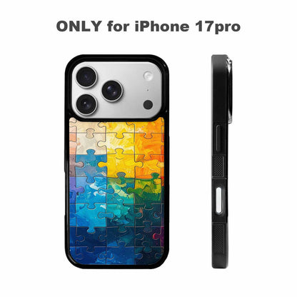 iPhone 17 Pro Case — Autism Puzzle Pieces Puzzle Piece Pattern, Custom Made Phone Cover