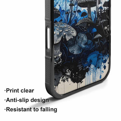 iPhone 17 Case — Mushrooms (general) Black &amp; Original Art, Unique Phone Case Design